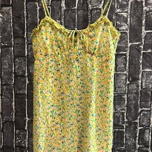 Wild Fable Floral Yellow Dress